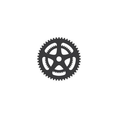 Bisiklet çarkı illüstrasyon vektör tasarımı