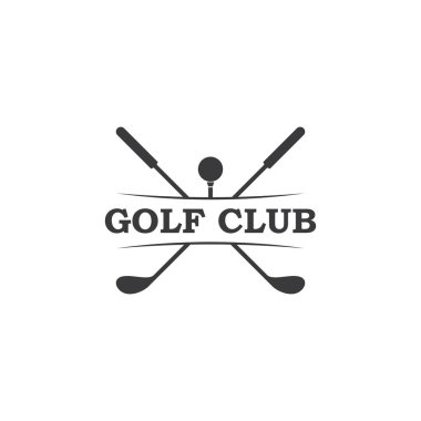 Golf Logo Şablonu vektör illüstrasyon tasarımı