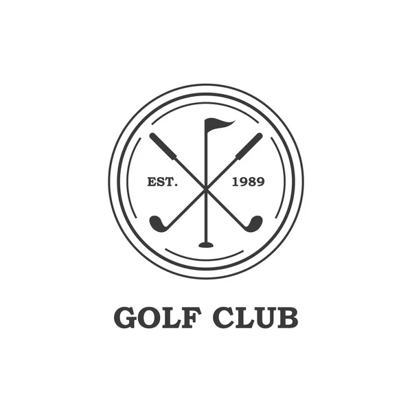 Golf Logo Plantilla Vector Ilustración Diseño — Archivo Imágenes Vectoriales