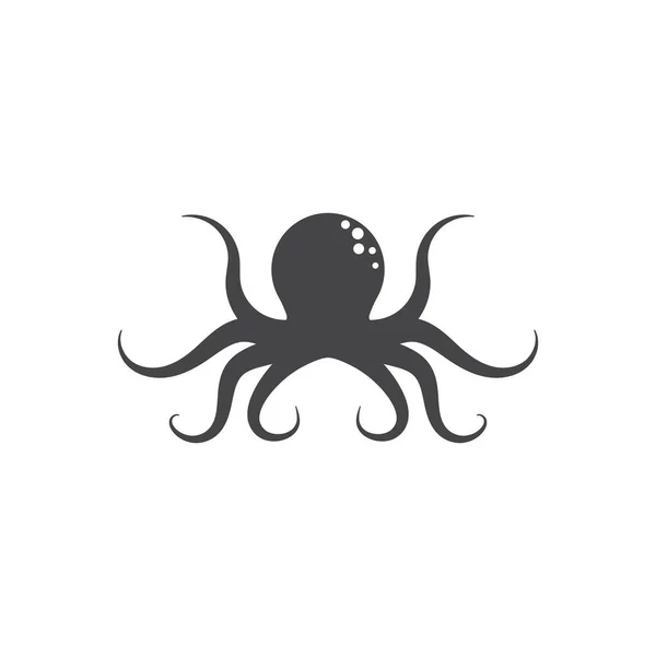 Pulpo Logotipo Diseño Vector Plantilla — Vector de stock