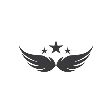 Kanat illüstrasyon logo vektör tasarımı