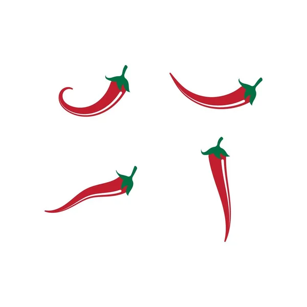 Chili Illustration Logo Vectoriel Modèle — Image vectorielle