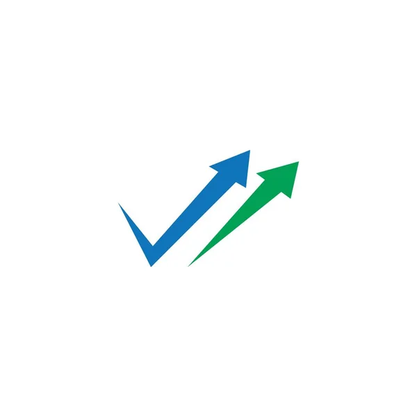 Modèle Vectoriel Logo Ilustration Flèche — Image vectorielle