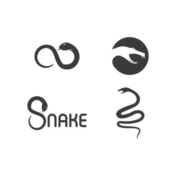 Modelo Ilustração Vetor Logotipo Serpente — Vetor de Stock