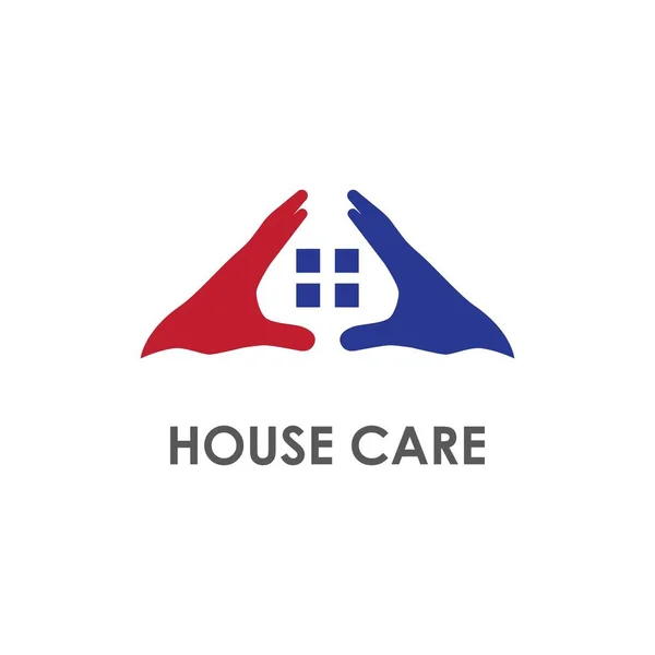 Wektor Projektowania Logo Ochrony Domu — Wektor stockowy