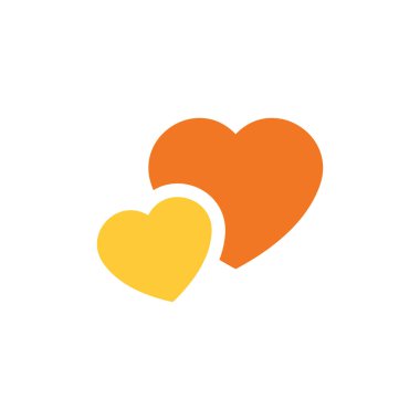 Two Heart illustration design icon