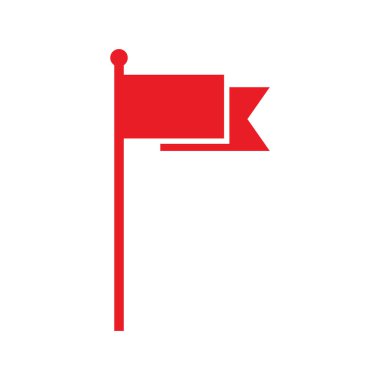 Red flag icon illustration design