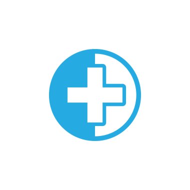 Tıbbi Haç illüstrasyon Logo şablon vektör tasarımı