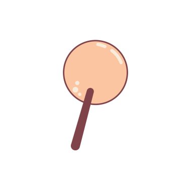 Yuvarlak kafalı lolipop şekeri..