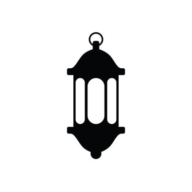 Geleneksel bir İslami fener ikonunun silueti