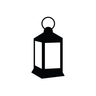 Geleneksel bir İslami fener ikonunun silueti