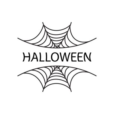 Örümcek Web illüstrasyon simgesi tasarımı