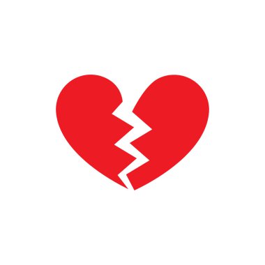 Sivri uçlu kırık bir kalp simgesi.
