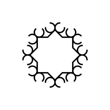 İslami süs sembolü ve ikon vektör düz tasarım