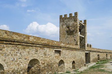 Eski kalenin kalıntıları.