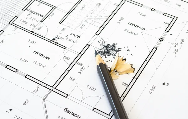 Architectural drawing — Stock Photo, Image