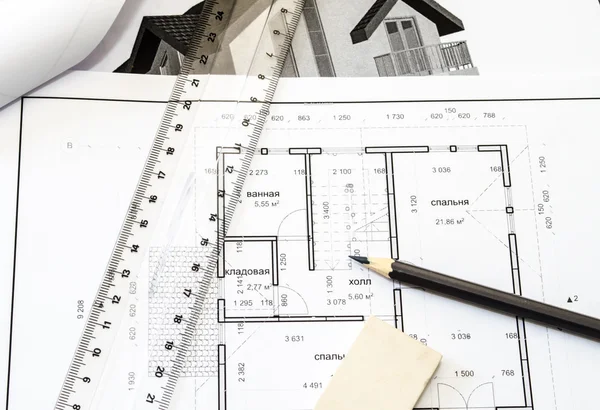 Architectural drawing — Stock Photo, Image