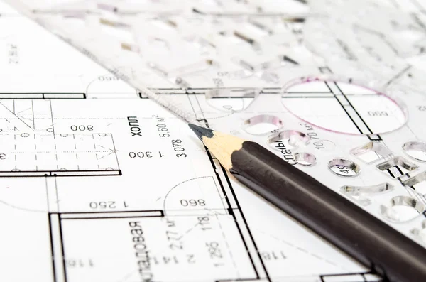 Architectural drawing — Stock Photo, Image