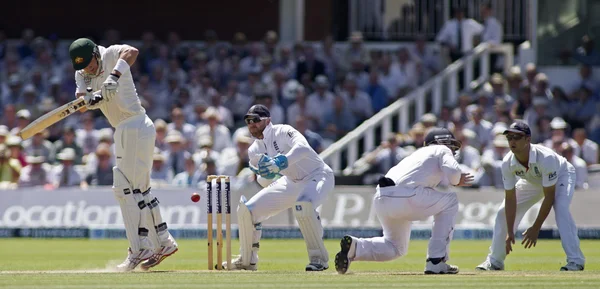 O segundo dia de jogo de teste da Investec Ashes — Fotografia de Stock