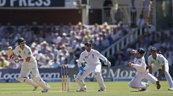 O segundo dia de jogo de teste da Investec Ashes — Fotografia de Stock