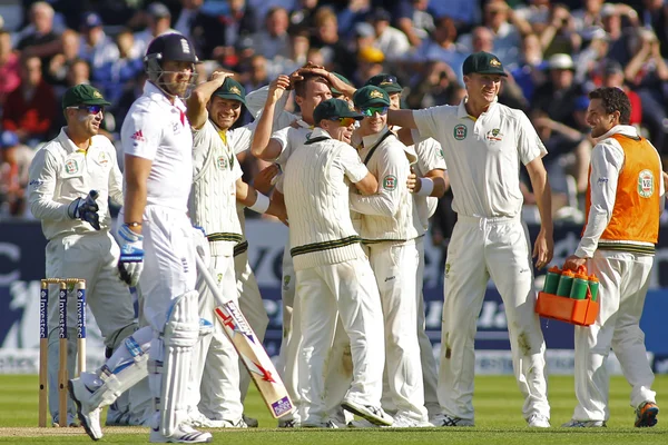 Kriket: Anglie v Austrálii 4. popel testovat jeden den — Stock fotografie