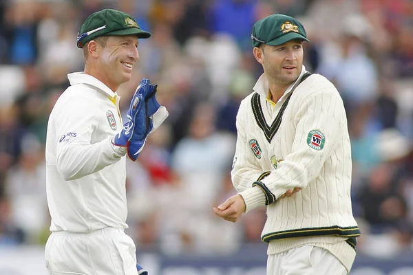Kriket: Anglie v Austrálii 4. popel testování třetí den — Stock fotografie
