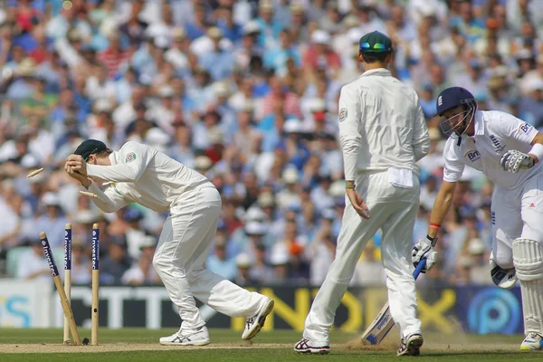 Internationell cricket england v Australien investec aska 5 test — Stockfoto