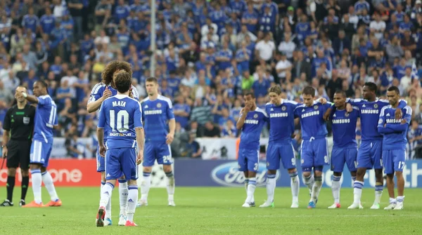 2012 champions League finale Chelsea opleiding — Stockfoto