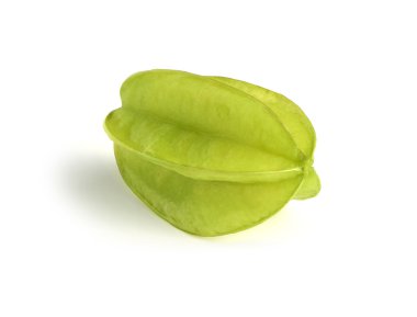 Beyaz bir arka planda carambola