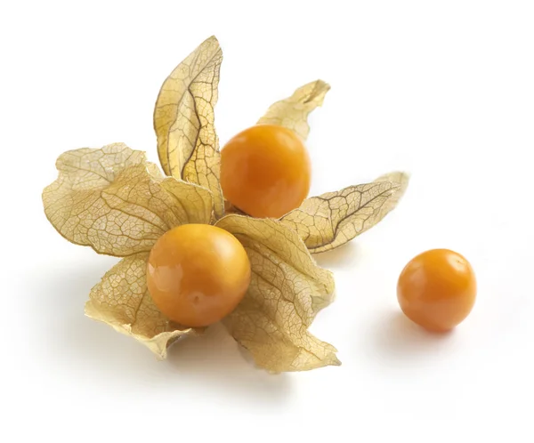 Inca üç beyaz bir arka plan üzerinde çilek