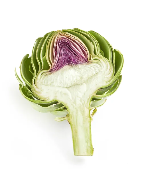 Cross-section of a fresh artichoke — Stock Photo, Image