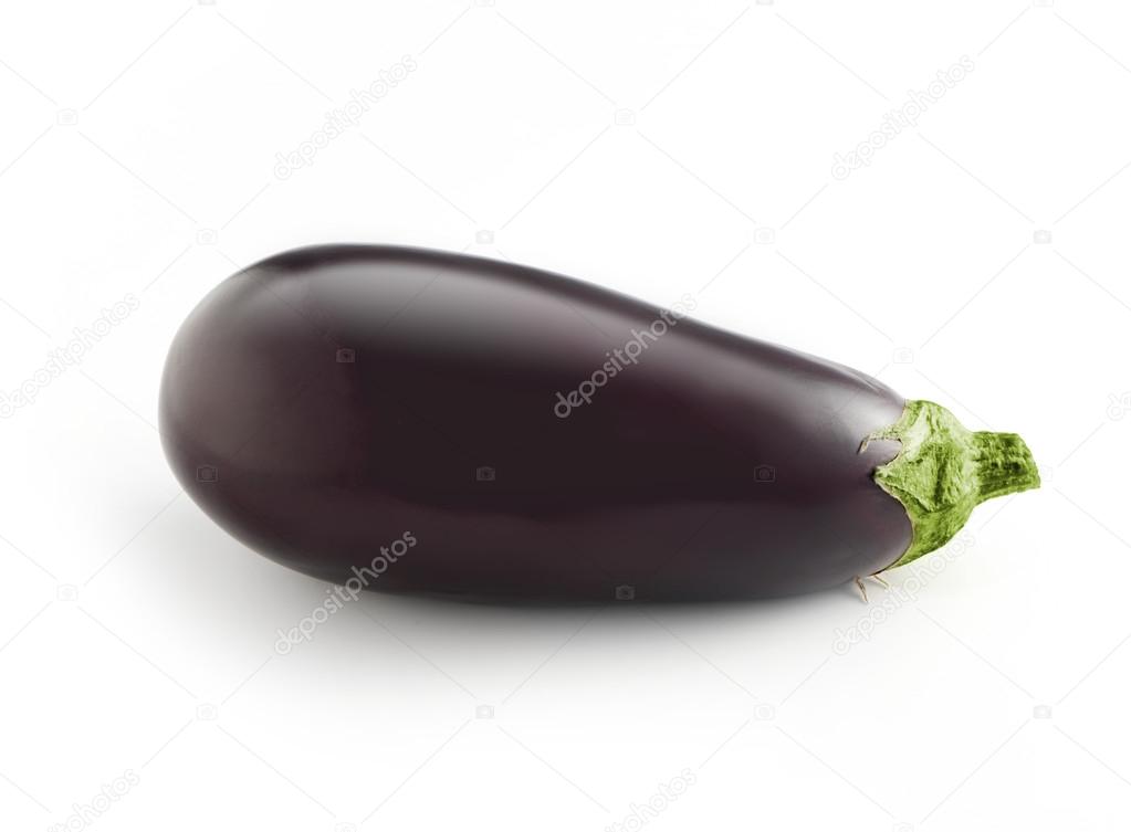 Fresh whole aubergine or eggplant