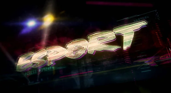Esport Gaming Φουτουριστική Εικονογράφηση Στυλ Cyberpunk Σύγχρονη Αφηρημένη Εισαγωγή Ολόγραμμα — Φωτογραφία Αρχείου