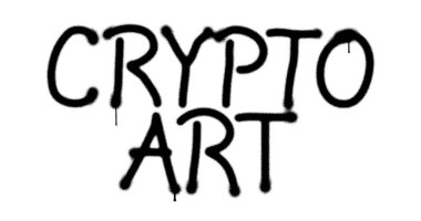 NFT Crypto Sanat Spreyle boyanmış yazı izole edilmiş. Graffiti konsepti koleksiyon sanatı hatıra ve engelleme teknolojisi. Hava fırçası boya metni. Şehir soyut sanat eserleri. Alfa kanalı siyah ve beyaz.
