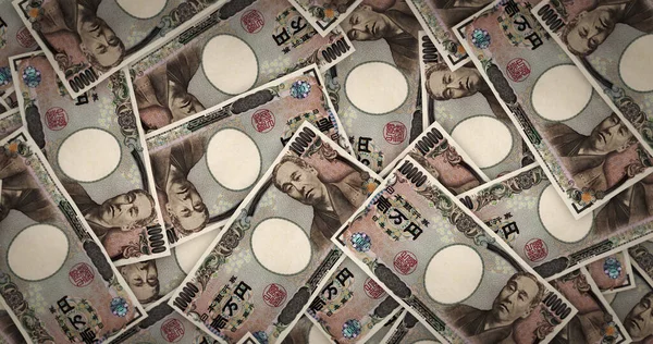 Japon Yen Sayfası Para Baskısı Çizim Jpy Japonya Finans Ekonomik — Stok fotoğraf