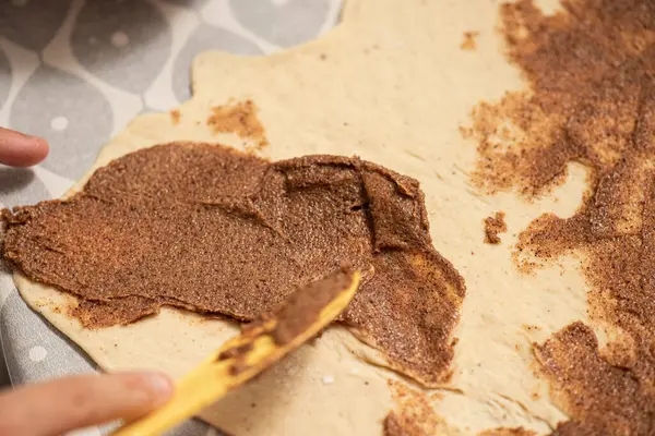 Pães Canela Produção — Fotografia de Stock