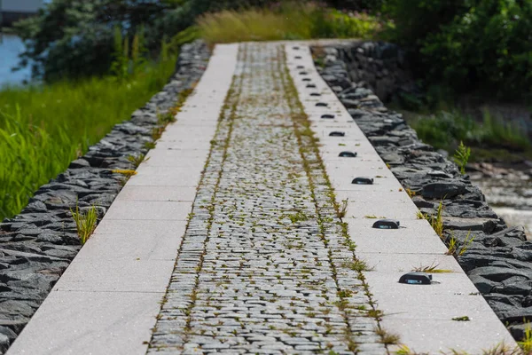 Pasarela Adoquines Una Pequeña Isla — Foto de Stock