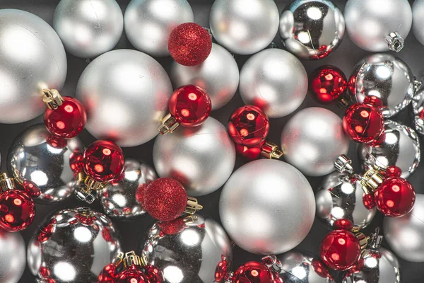 Red White Christmas Decorations — Stock Photo, Image