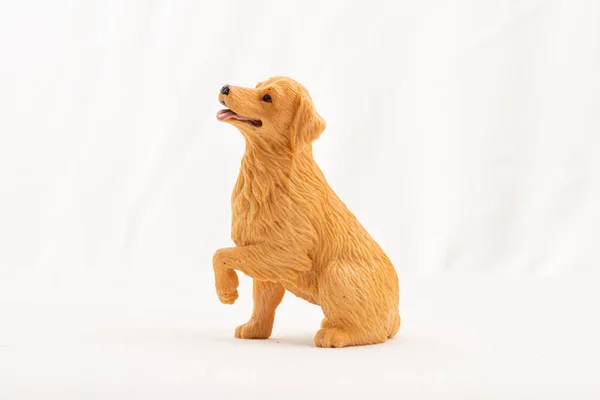 Gotemburgo Suécia Setembro 2021 Brinquedo Cão Retreiver Dourado Sentado Plástico — Fotografia de Stock