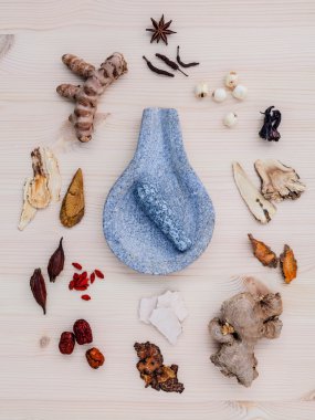 Alternatif tıbbi sağlıklı re için çeşitli Çince otlar kurutulmuş