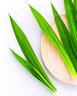 Pandan tatlı, çay ve aroma için bitkisel madde yaprakları