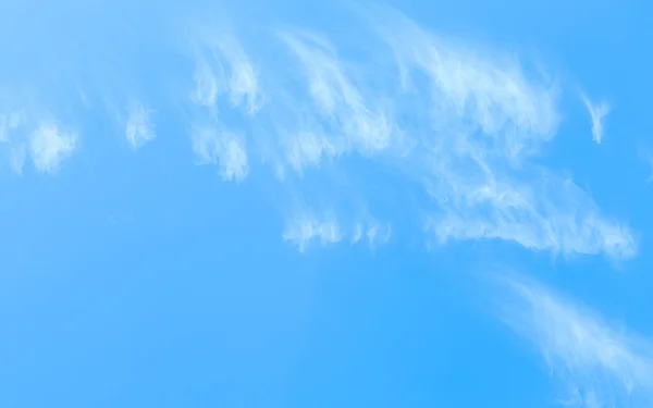 Per lo più cielo limpido con piccola bella nuvola bianca . — Foto Stock