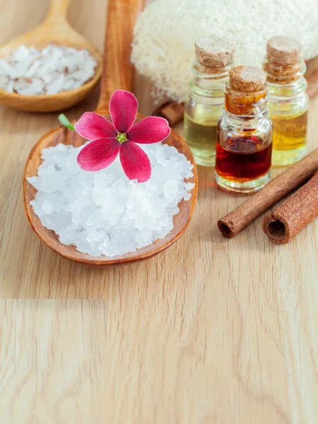 Sea Salt - Natural Spas Ingredients for skin care. — Stock Photo, Image