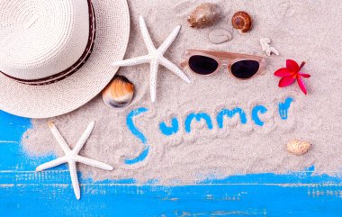 Yaz Yaz blackground için ahşap panel yukarı ayarı.