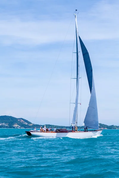 苏梅岛帆船赛 2015年、 泰国-5 月 25 日： 事件在查汶海滩 , — 图库照片