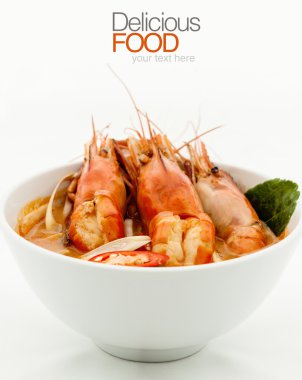 Tayland popüler soup.thai gıda, tom yum goong