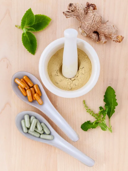 Wi alternatif sağlık taze bitkisel, Kuru ve bitkisel kapsül