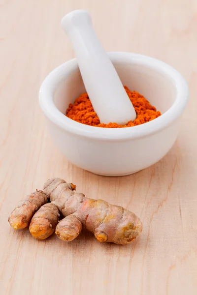 Turmeric for alternative medicine herbal supplements and herbal — Stock Photo, Image