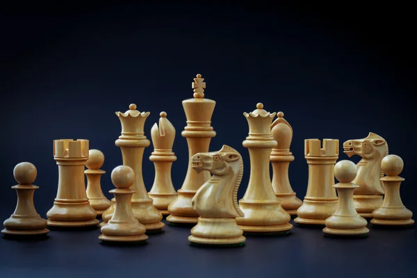 Chess konceptet spara kungen och spara strategin. — Stockfoto