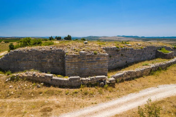 Stenen Ruïnes Van Asseria Dalmatië Kroatië — Stockfoto